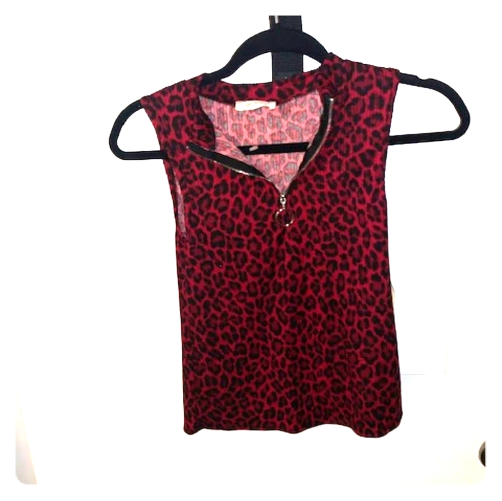 A Red Halter Top